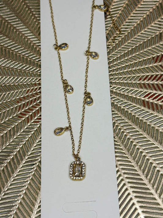 COLAR LUXO CRYSTAL DROPS